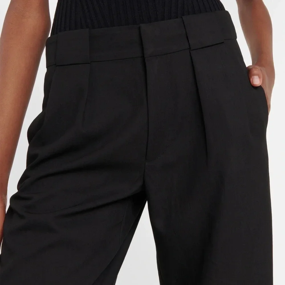 Proenza Schoeler White Label High-Rise Straight Trousers in Black Size 12 - Picture 3 of 13